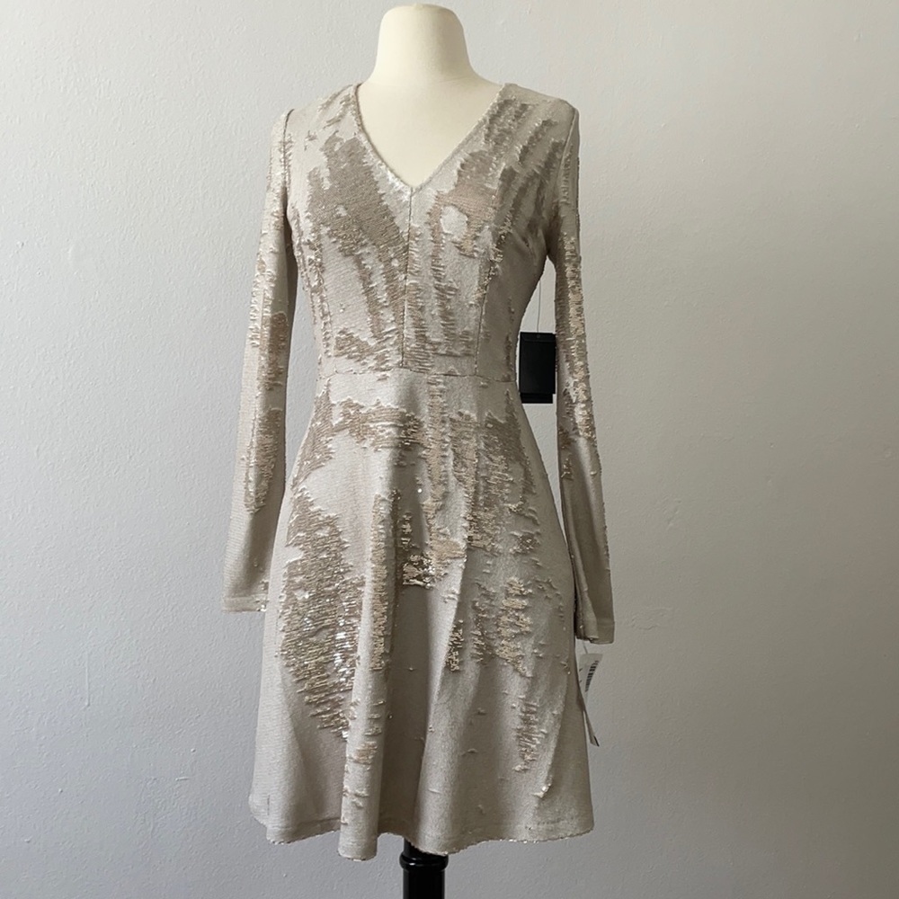 New Years dress! gold reversible sequence dress